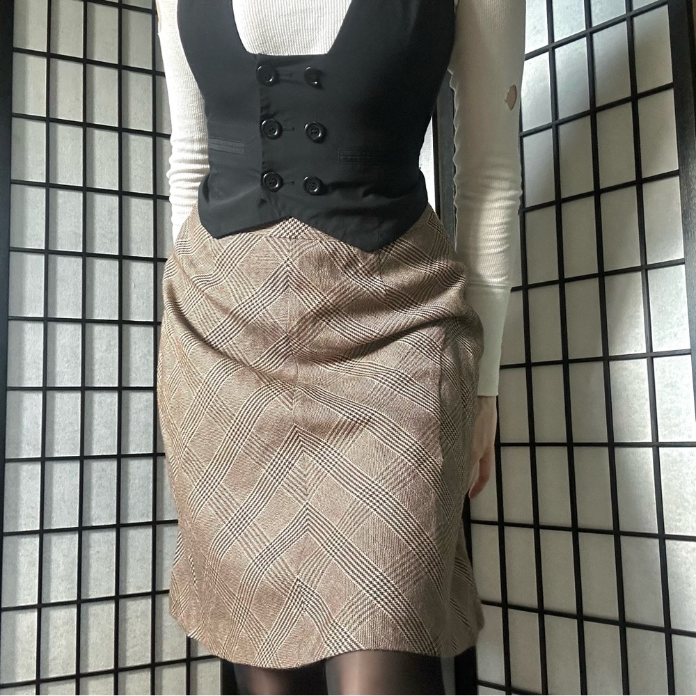 Talbots Brown Cute Pencil Skirt